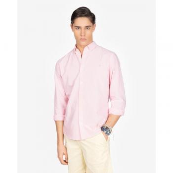 Camisa de hombre slim lisa Oxford colours rosa