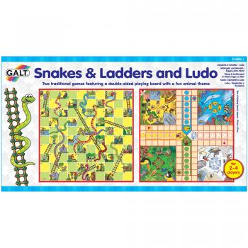 Galt Toys, Snakes & Ladders and Ludo, Classic Board Game, Ages 3 Years Plus, 2-4 Players