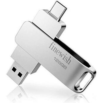 Memoria USB 128gb 3.0, Pendrive USB C 128gb 2 en 1 Tipo C/Micro/USB 3.0 Memoria Flash 128 GB para Smartphones Android, Windows, Android, PC, Tabletas, Almacenamiento de Datos Externo etc
