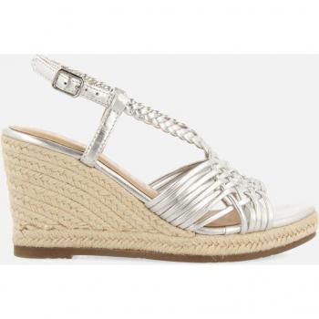 Sandalias con cuña Gioseppo 72071 GLIDE para mujer en plateado de piel vegana