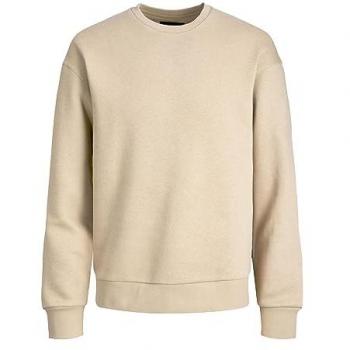 Sudadera Jack & Jones Star Noos beige para hombre, tipo sudadera, color beige, talla XL