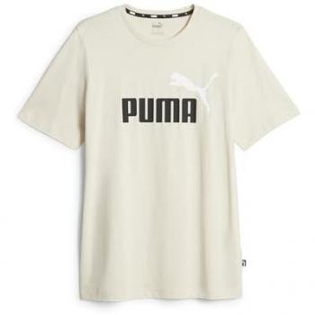 Puma Camiseta de Manga Corta ESS+ 2 Col Logo para Hombre, color blanco, talla M