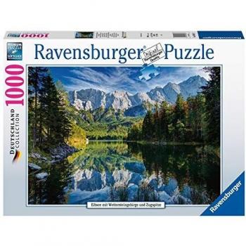 Ravensburger 1000-Piece Puzzle of Eibsee Lake with Wetterstein Mountains and Zugspitze