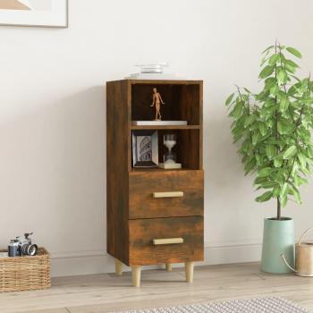 Aparador de Madera Multicapa Roble Ahumado 34,5x34x90 cm