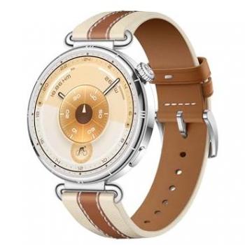 Huawei Watch GT 6 - Smartwatch de 41 mm con Correa de Piel Sintética Marrón, Hasta 21 Días de Batería, Conexión Android & iOS, Pago NFC