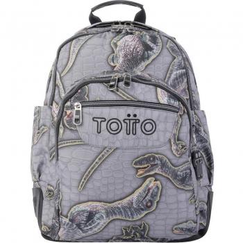 Mochila escolar Totto Crayoles estampado dinosaurios