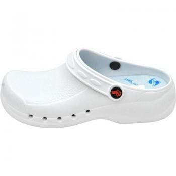 Zuecos Unisex DIAN EVA PLUS para Plantillas - Blanco, Ligero, Cómodo y Confortable