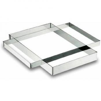 Lacor Marco Rectangular, Metal, Plateado, 30x40 cm