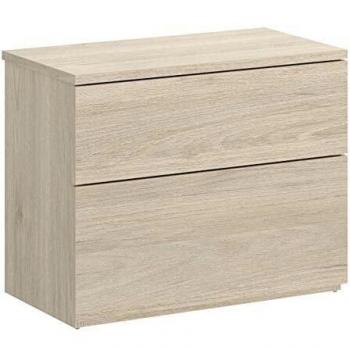HOMEKIT Cajonera 2 cajones, mesita de Noche, 52x42x34 cm