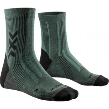 X-Socks Hike Perform Natural Ankle, Calcetines Unisex adulto, Dark Sage/Black, Talla 35-38