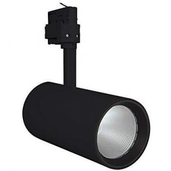 Foco LED en Carril TRACKLIGHT SPOT D95 55W 4000K Negro - Alta Reproducción de Color (90RA)