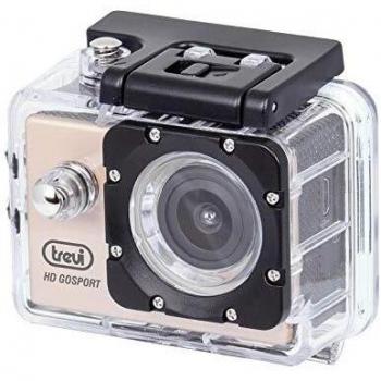 Trevi GO 2200 S2 - Cámara Sport con Funda Sumergible, Dorado