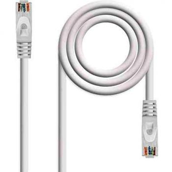 NanoCable 10.20.1803-BL - Cable de Red Ethernet RJ45 LSZH Cat.6A UTP, AWG24, 100% Cobre, Libre de alogenos, Blanco, latiguillo de 3.0mts
