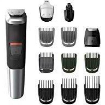 Recortadora Philips Multigroom 5000 12 en 1 para Barba, Cabello y Cuerpo con 12 Accesorios