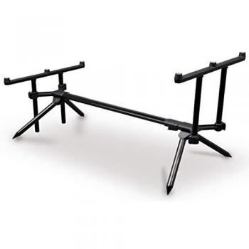 Trípode Fox EOS 3 Rod Pod - Soporte para cañas de pescar, ajustable en altura, fabricado en aluminio ligero, incluye tres patas telescópicas, diseño portátil y fácil de transportar, ideal para pesca en ríos