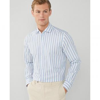 Camisa Mel Bold Stripe azul Hackett London