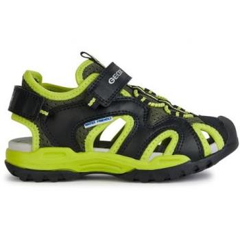Sandalia Geox Borealis para Niño en Color Negro y Lima, Talla 26 EU, Modelo J40rc Borealis Black
