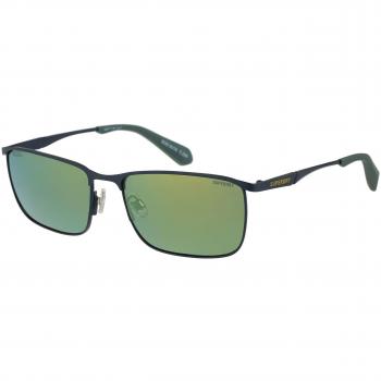Superdry Rectangular Metal Sunglasses SDS 5018 206 with Blue CAT3 Lenses