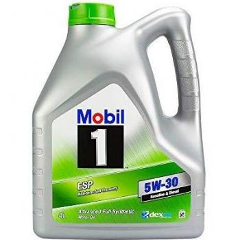 Aceite de motor MOBIL 1 ESP 5W-30 para gasolina y diésel, capacidad 4L