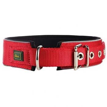 Hunter - Collar Neoprene Reflect Cuello 44-51 Cm 45 Mm Rojo