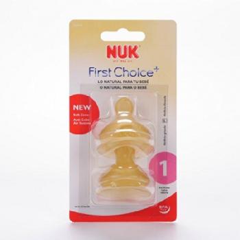 Nuk First Choice Wide Neck Latex Anti-Colic Teat Size 1 - 2 Units