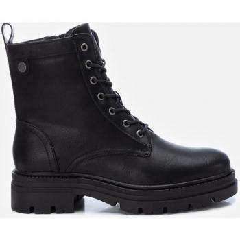Botines Refresh de Mujer en Piel Vegana Sintética Estilo Militar Color Negro