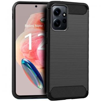 Cool Carcasa Funda de Carbón Negro para Xiaomi Redmi Note 12