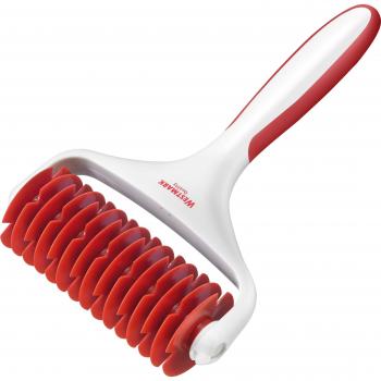 Westmark Rodillo de rejilla, Longitud: 19,5 cm, Plástico, Blanco/rojo, 32182270