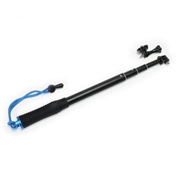 Best Divers Adaptador Extensible de Aluminio Negro para Cámara de Acción