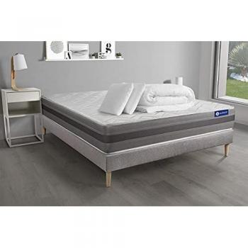 Actisom Pack Colchón Gris Espuma Viscoelástica 200 x 200