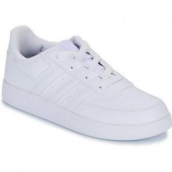 Zapatillas adidas Breaknet Court Lace Infantil, color blanco puro, talla 35.5, diseño lifestyle court