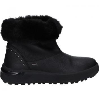 Botines de Mujer Geox D Dalyla B Abx, impermeables, con suela de goma antideslizante, diseño elegante en color negro, cierre con cremallera lateral y detalles en piel