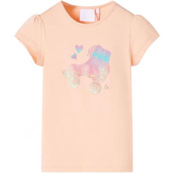 Camiseta infantil naranja claro 92