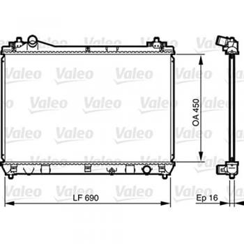 Radiador de refrigeración del motor VALEO 735433 - Compatible con diversos modelos, fabricado por Valeo, diseñado para optimizar la temperatura del motor, alta resistencia a la corrosión, fácil instalación y ajuste preciso
