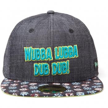 Rick and Morty Cap Wubba Lubba Snapback Blue