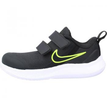 Zapatillas deportivas NIKE STAR RUNNER 3 TDV GRIS/LIMA 004 para Niña y Niño, disponibles en varios colores, talla 19
