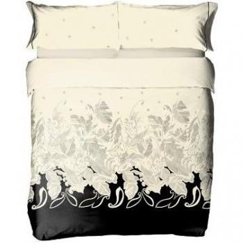 Burrito Blanco - Funda nórdica 4 Negro de cama de 90x190/200 cm