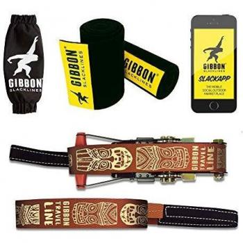 Gibbon Travel Line Treewear Slackline Set - 15m with Tree Protection