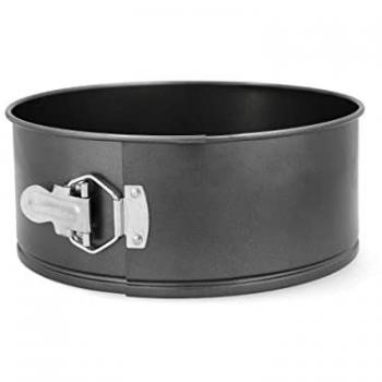 Molde Desmontable Quid Sweet Grey Acero Pintado 24x10 cm Negro Antiadherente Apto Horno
