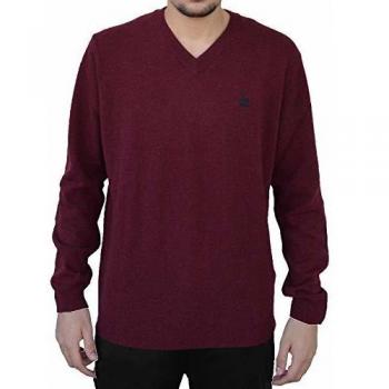 Timberland V Neck Sweater Sweater Sueter para Hombre Burdeos TB0A1OHBV15