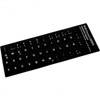 Adhesivo de Conversión para Teclado al Alemán, Color Negro