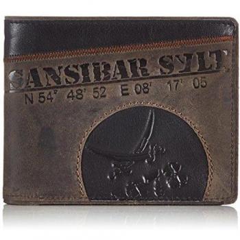 Sansibar Vinda - Cartera unisex, color Espresso, talla 13x10x2 cm