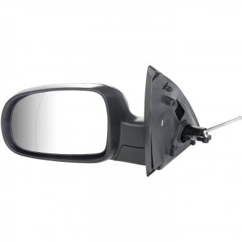 Espejo retrovisor TYC 325-0026 con diseño OEM, ajuste manual, vidrio convexo, acabado negro y montaje en la puerta del vehículo
