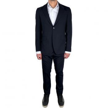 Aquascutum Elegant Navy Blue Two-Piece Suit - IT56 | 3XL