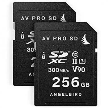 Paquete de Tarjetas SD Angelbird Match para Panasonic EVA1 256GB | Pack de 2 V90