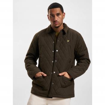 Lyle & Scott Men's Quilted Jacket - Green - Large (Size: 40/Regular)
