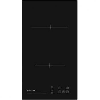 Domino Vitrocerámico Sharp KH-3V19NT0K, 29 cm, 3000W, Negro, 2 Zonas
