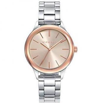 Viceroy Reloj Analógico para Mujer de Cuarzo con Correa en Acero Inoxidable 401034-97