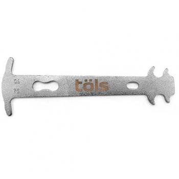 Töls Comprobador de Desgaste de Cadena Chain Checker para Ciclismo, Herramientas Unisex Adultos, Multicolor, Talla Única
