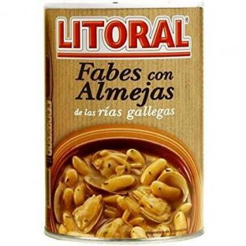 Litoral Fabes con Almejas. Plato Cocinado - 440 gr - [paquete de 2]